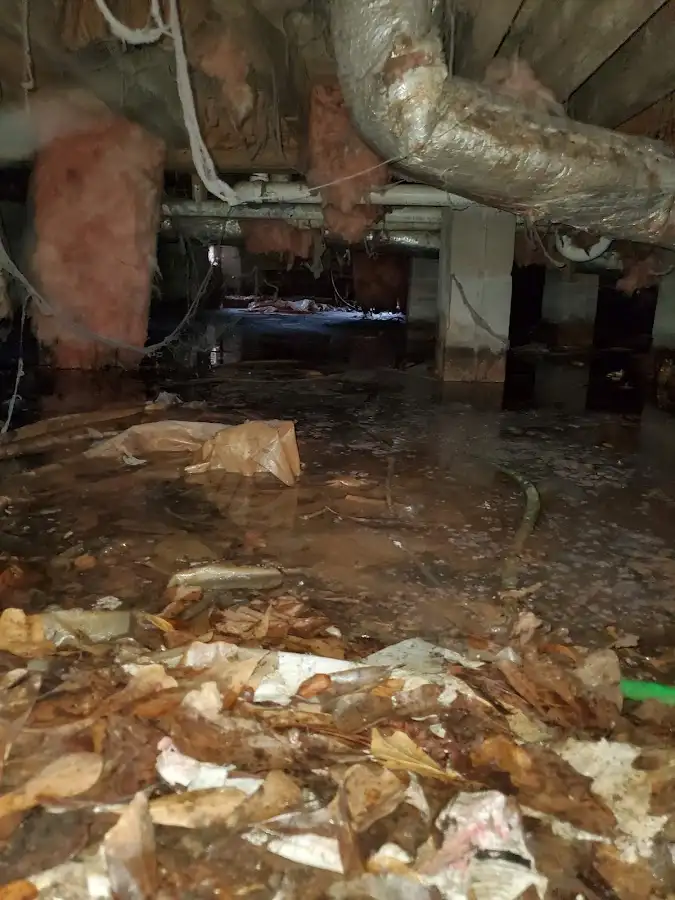 Crawl space flood assessment for Commercial Water Damage Restoration in Kaysville